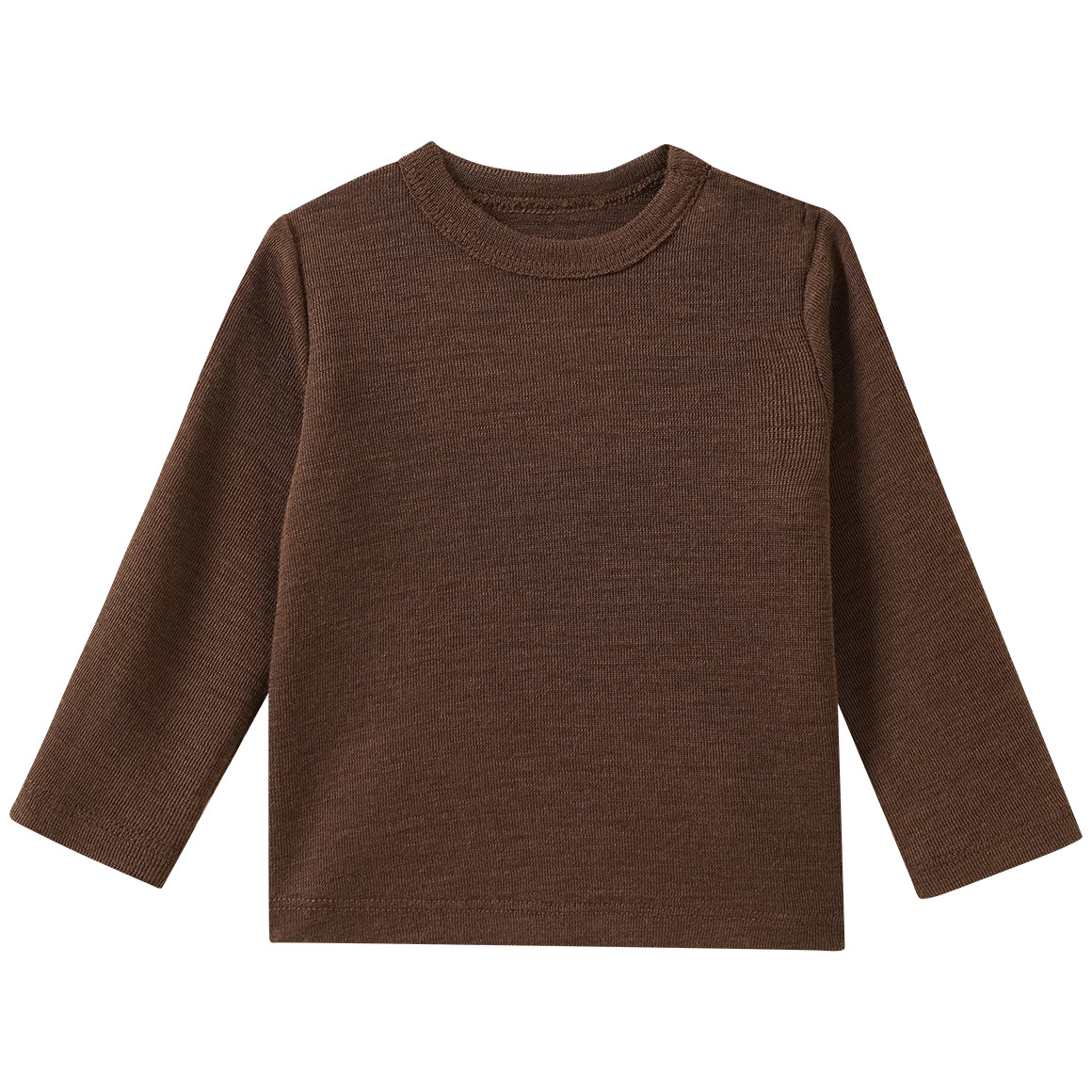 Baby Wolle-Seide-Shirt unifarben