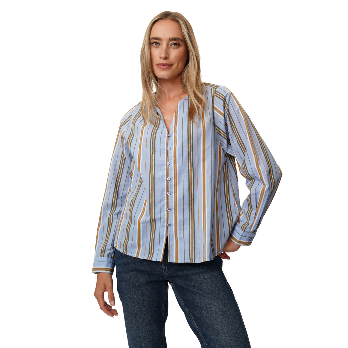 Damen Bluse im Streifen-Look