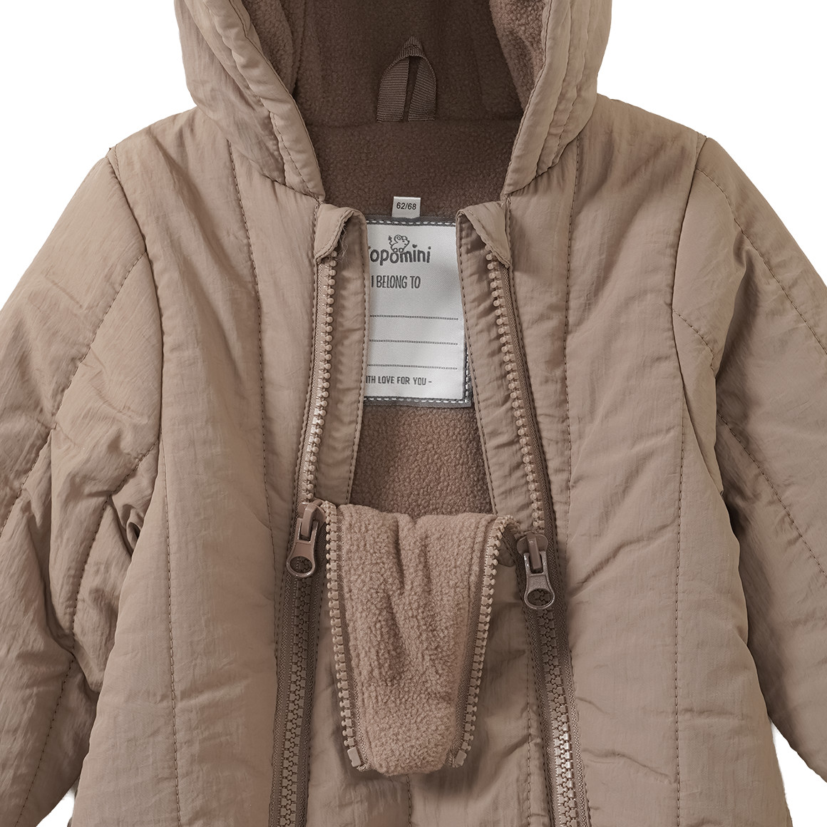 Newborn Overall mit Kapuze