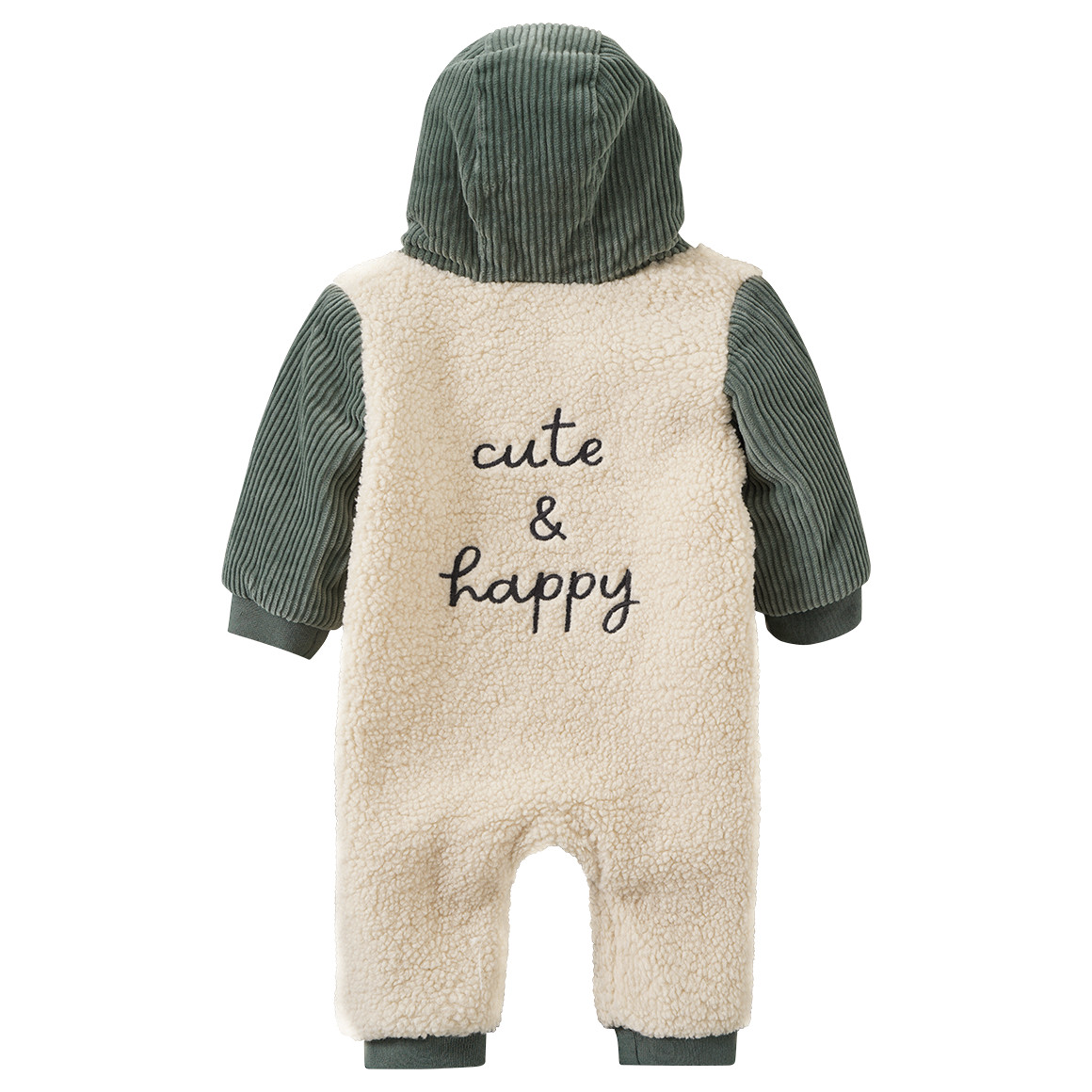Newborn Teddyoverall mit Cord-Details