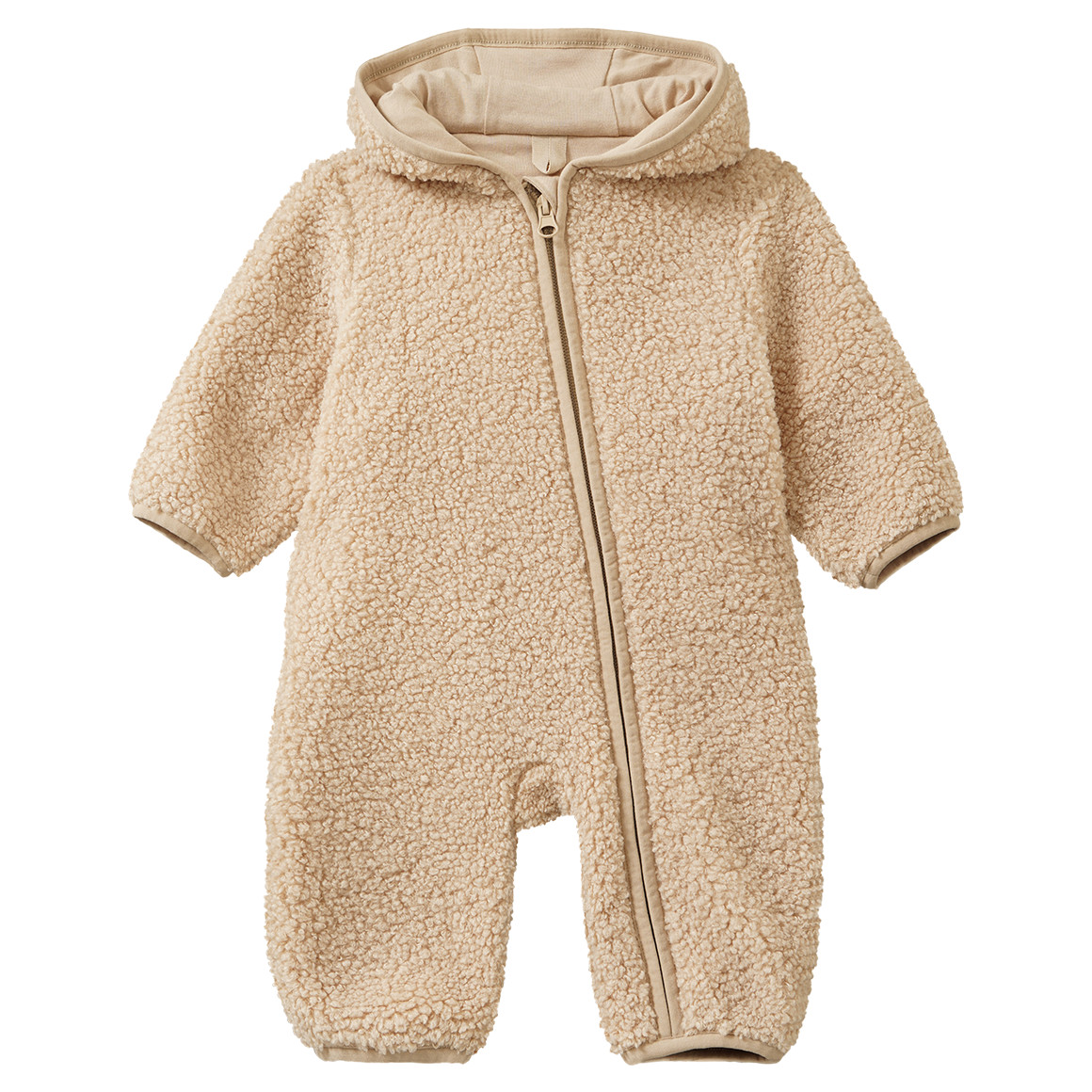 Newborn Teddy-Overall mit Kapuze
