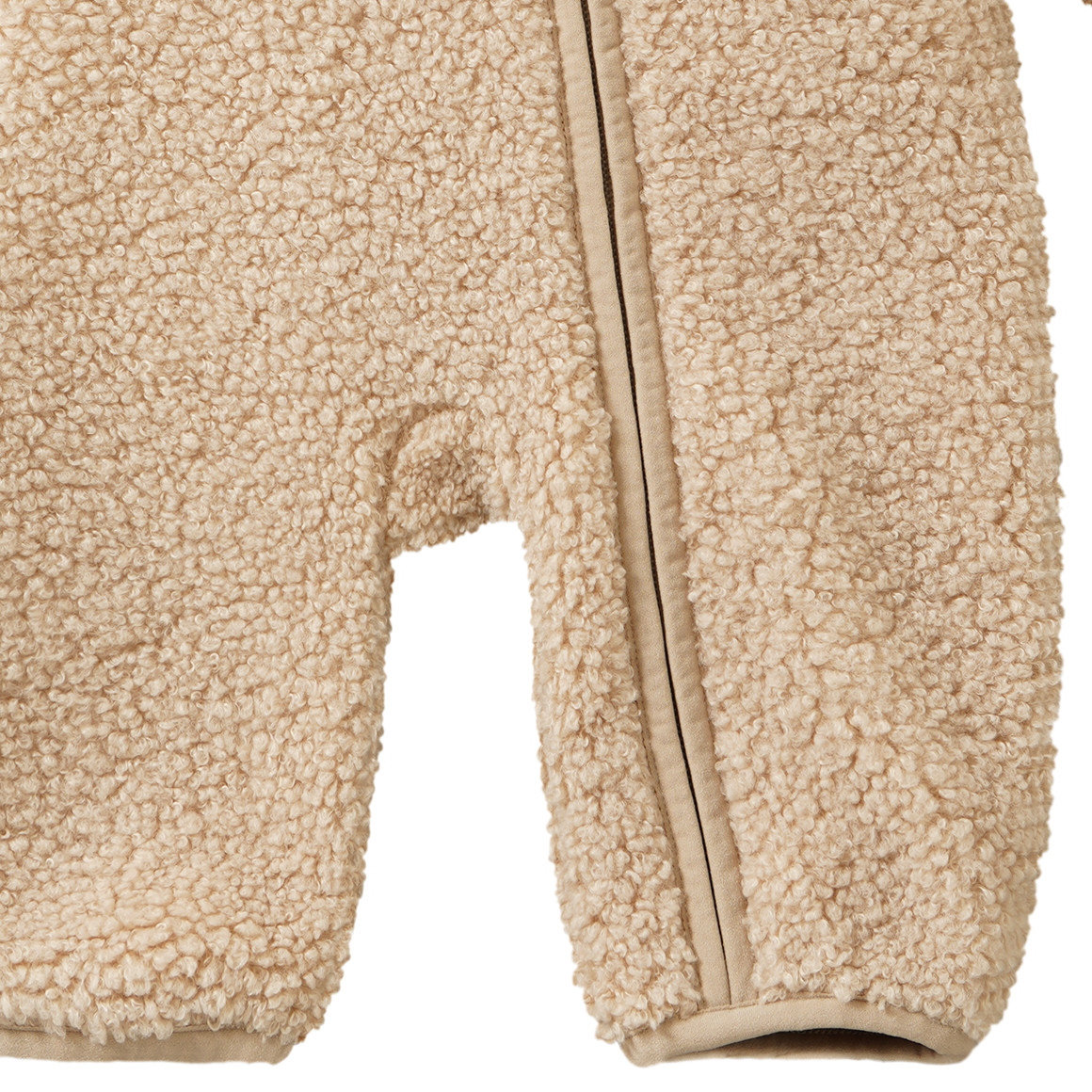 Newborn Teddy-Overall mit Kapuze