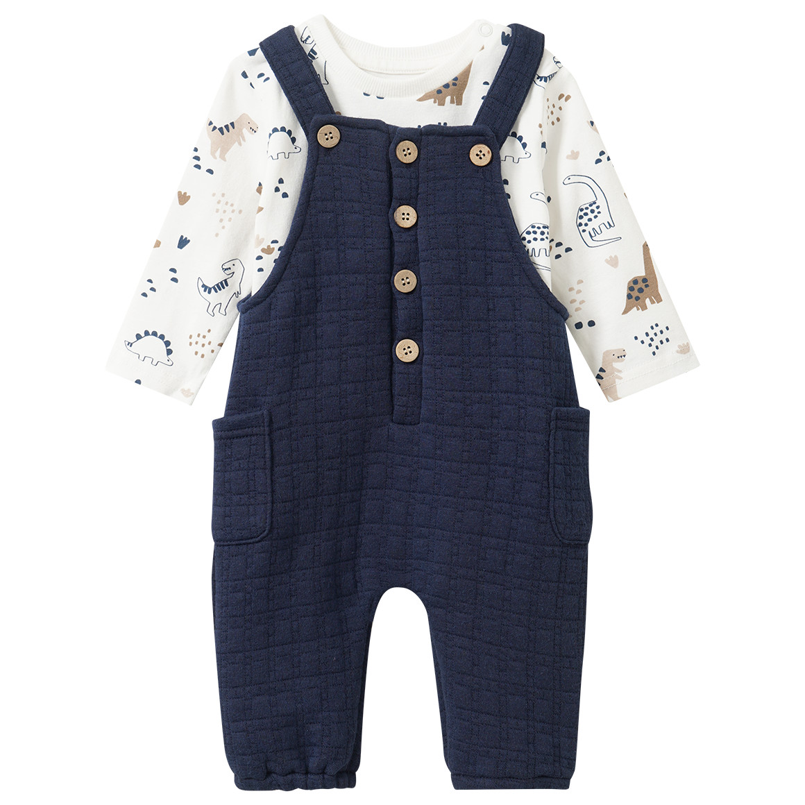  Newborn Set Latzhose und Langarmshirt