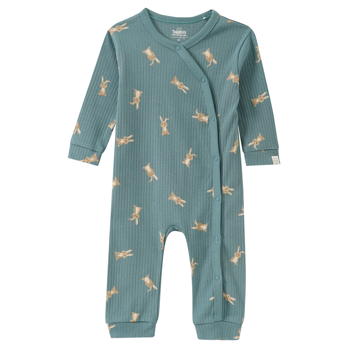 Newborn Schlafanzug mit Hasen-Allover