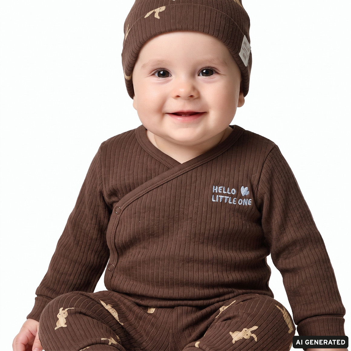Newborn Set mit Body, Hose und Mütze