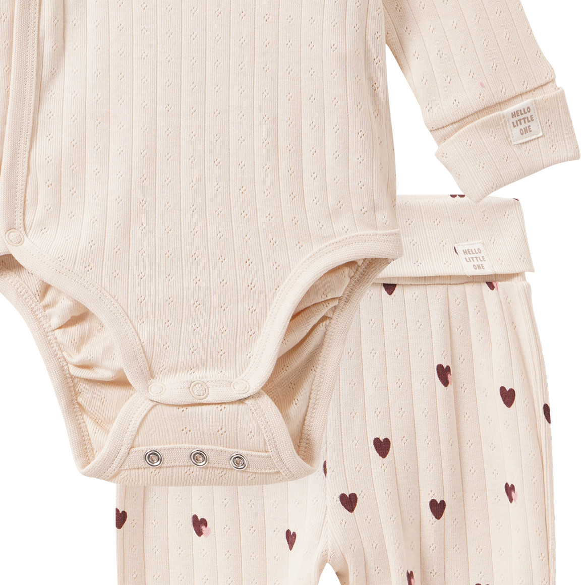 Newborn Set mit Body, Hose und Stirnband