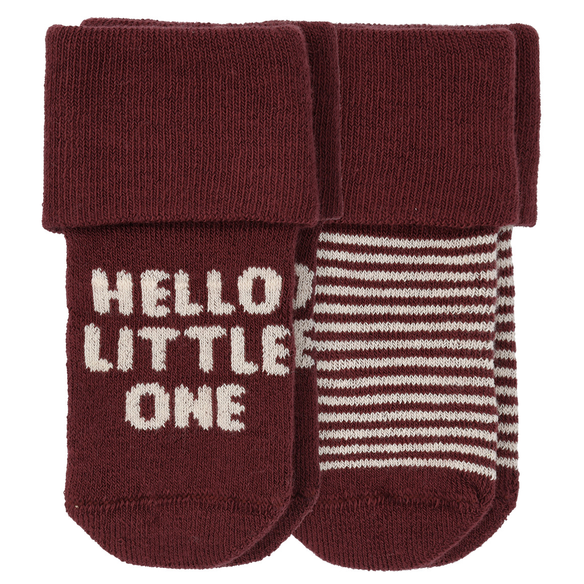 2 Paar Newborn Socken mit Umschlagbündchen