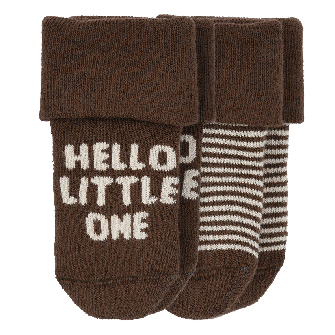 2 Paar Newborn Socken mit Umschlagbündchen