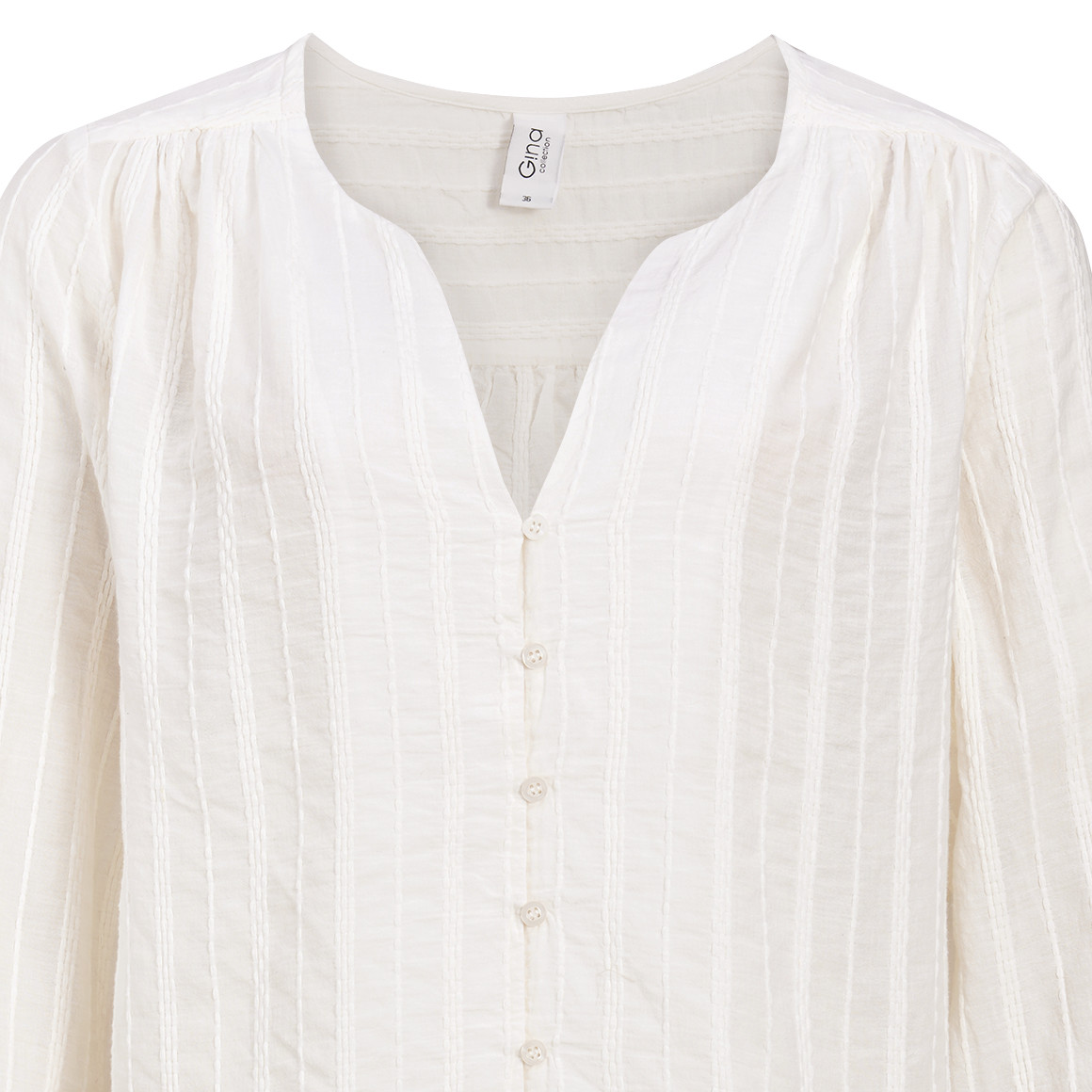 Damen Bluse mit Strukturstreifen