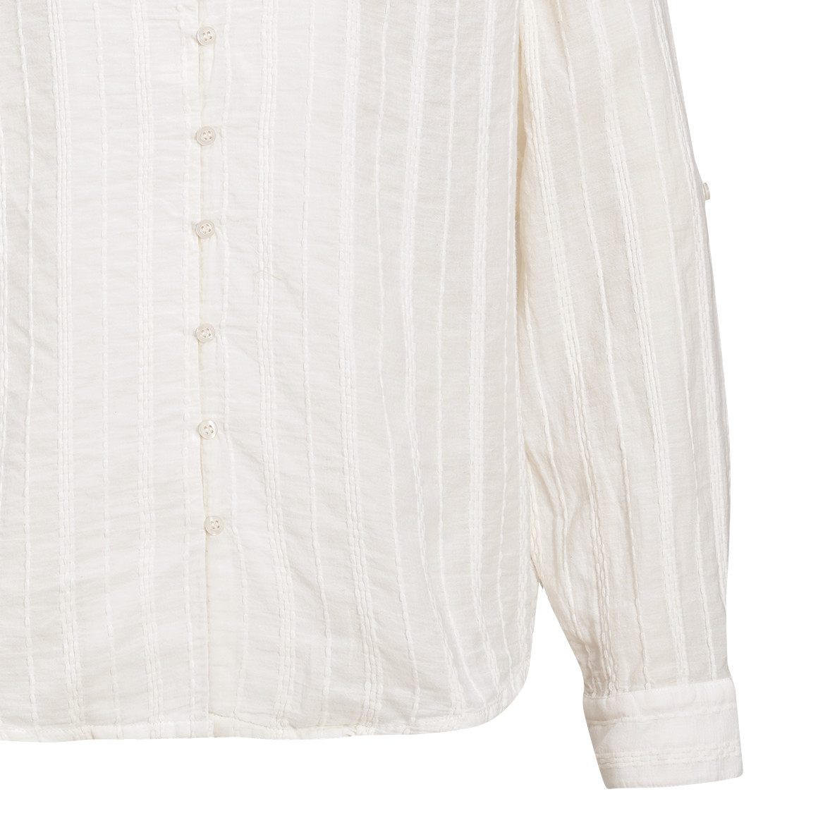 Damen Bluse mit Strukturstreifen
