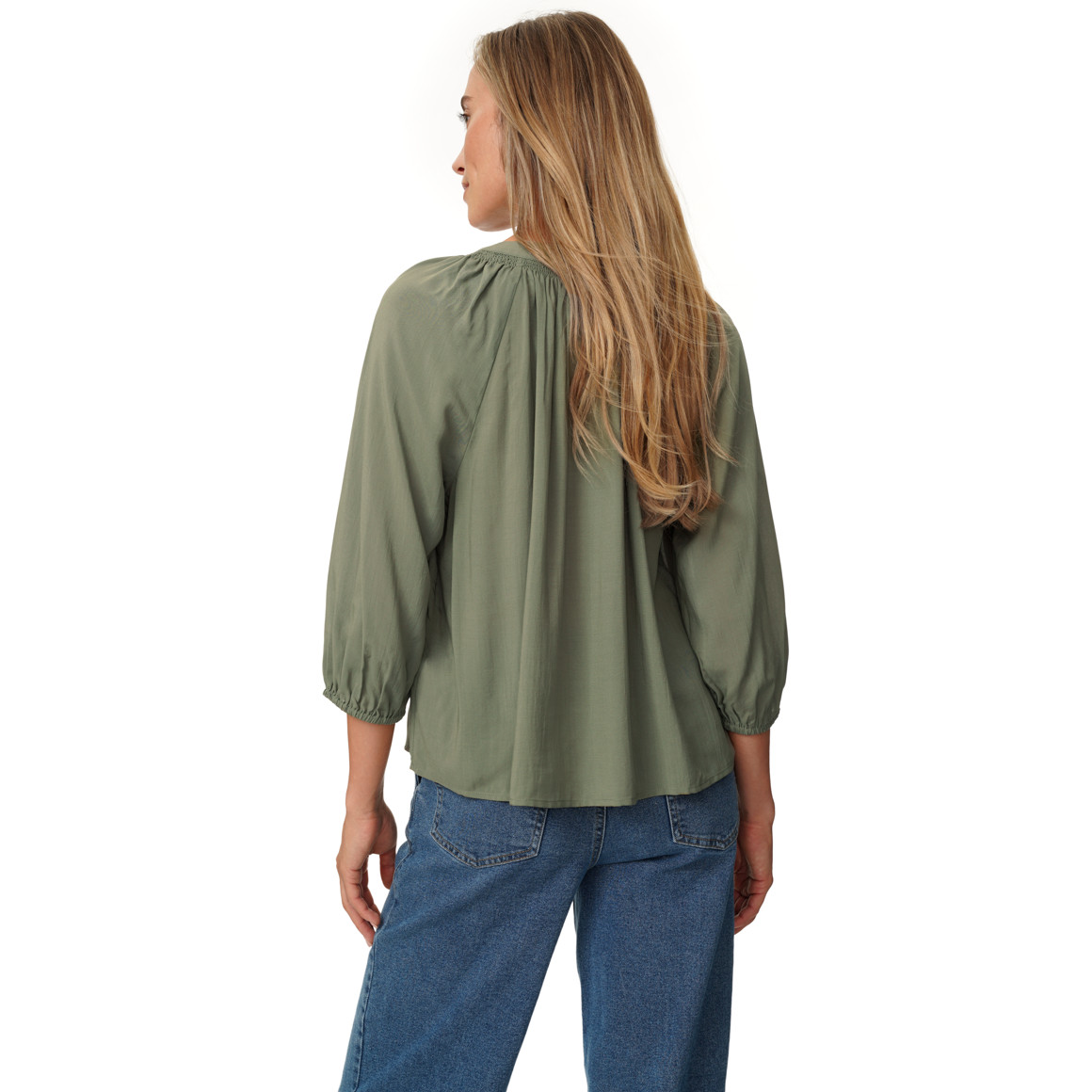 Damen Modal-Bluse mit Knopfleiste