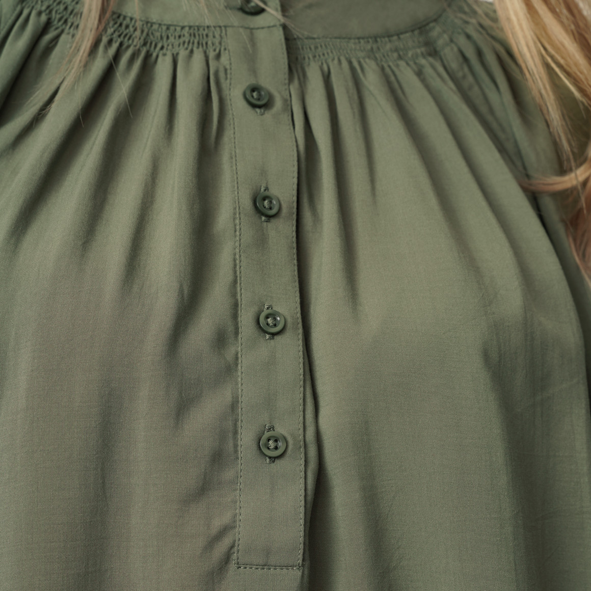 Damen Modal-Bluse mit Knopfleiste