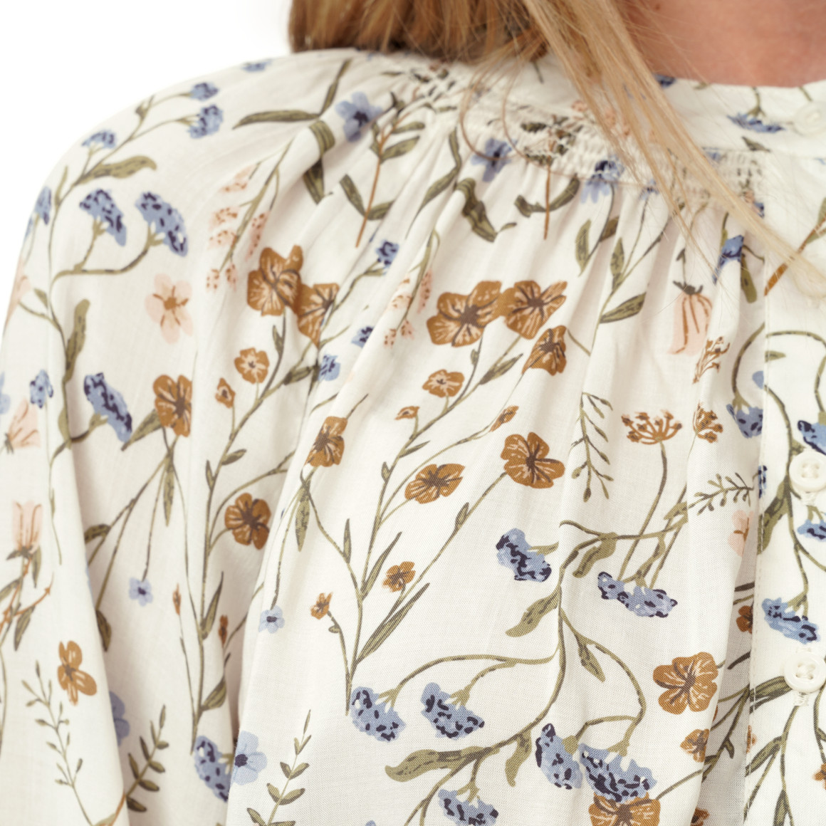 Damen Modal-Bluse mit Knopfleiste