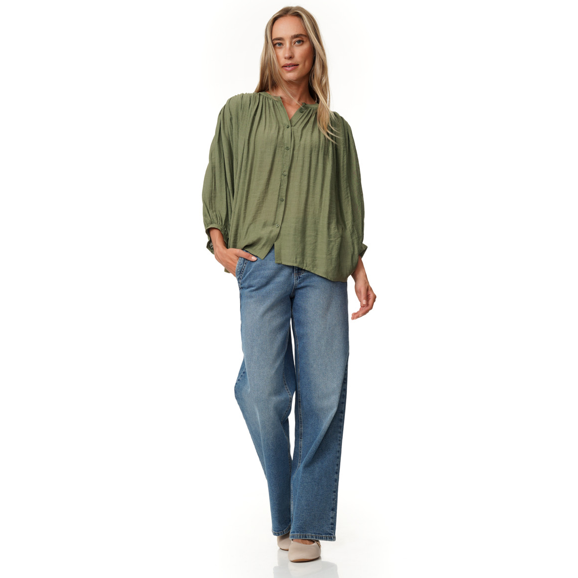 Damen Bluse aus Viskose-Mix