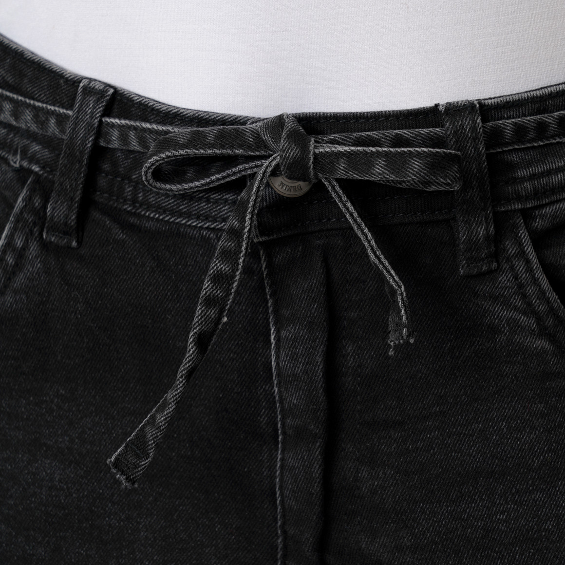 Damen Mom-Jeans mit Used-Waschung