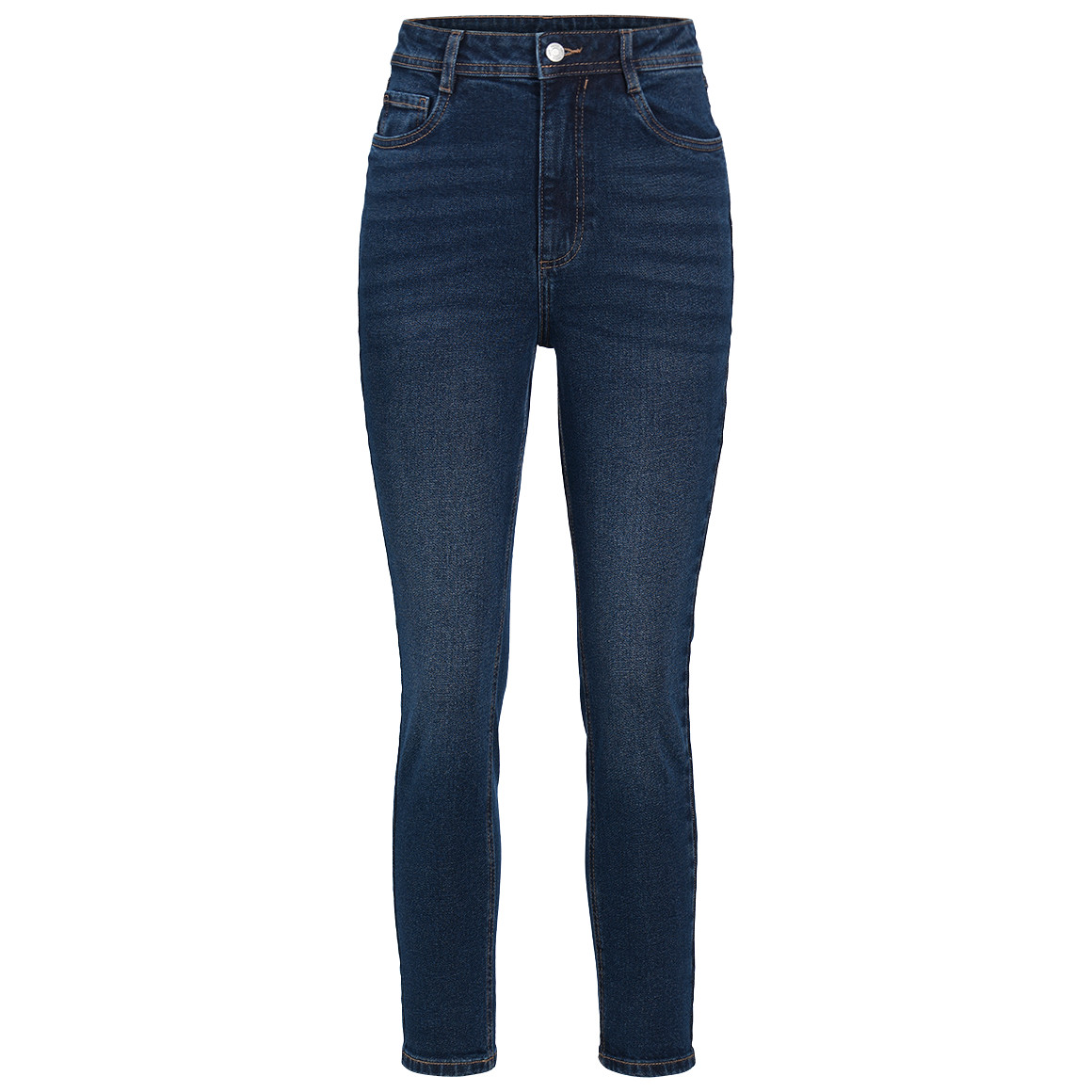 Damen Mom-Jeans mit Used-Waschung