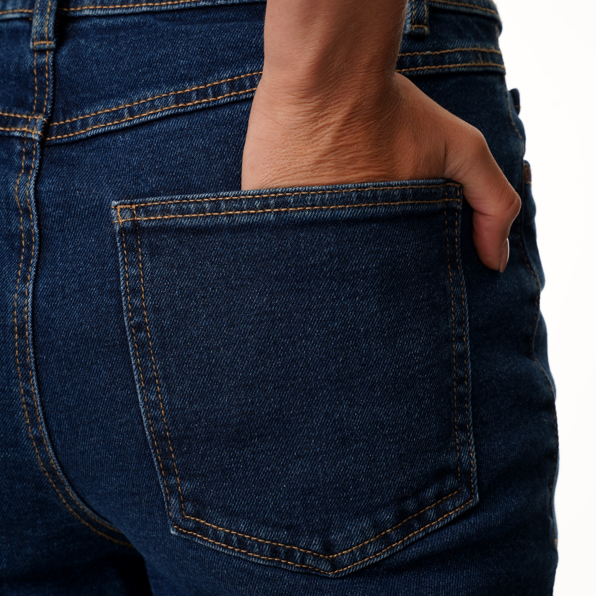 Damen Mom-Jeans mit Used-Waschung