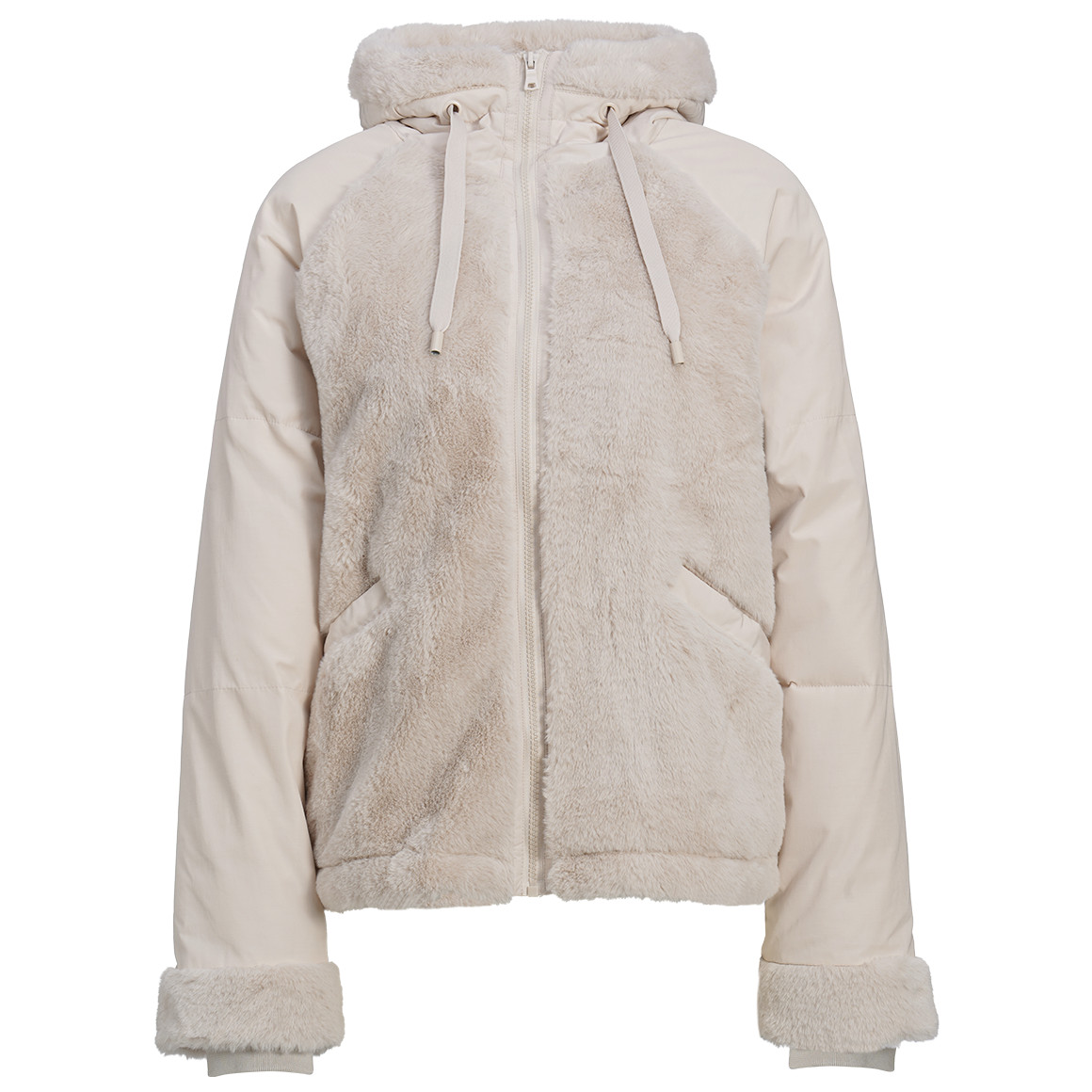 Damen Jacke mit Fellimitat
