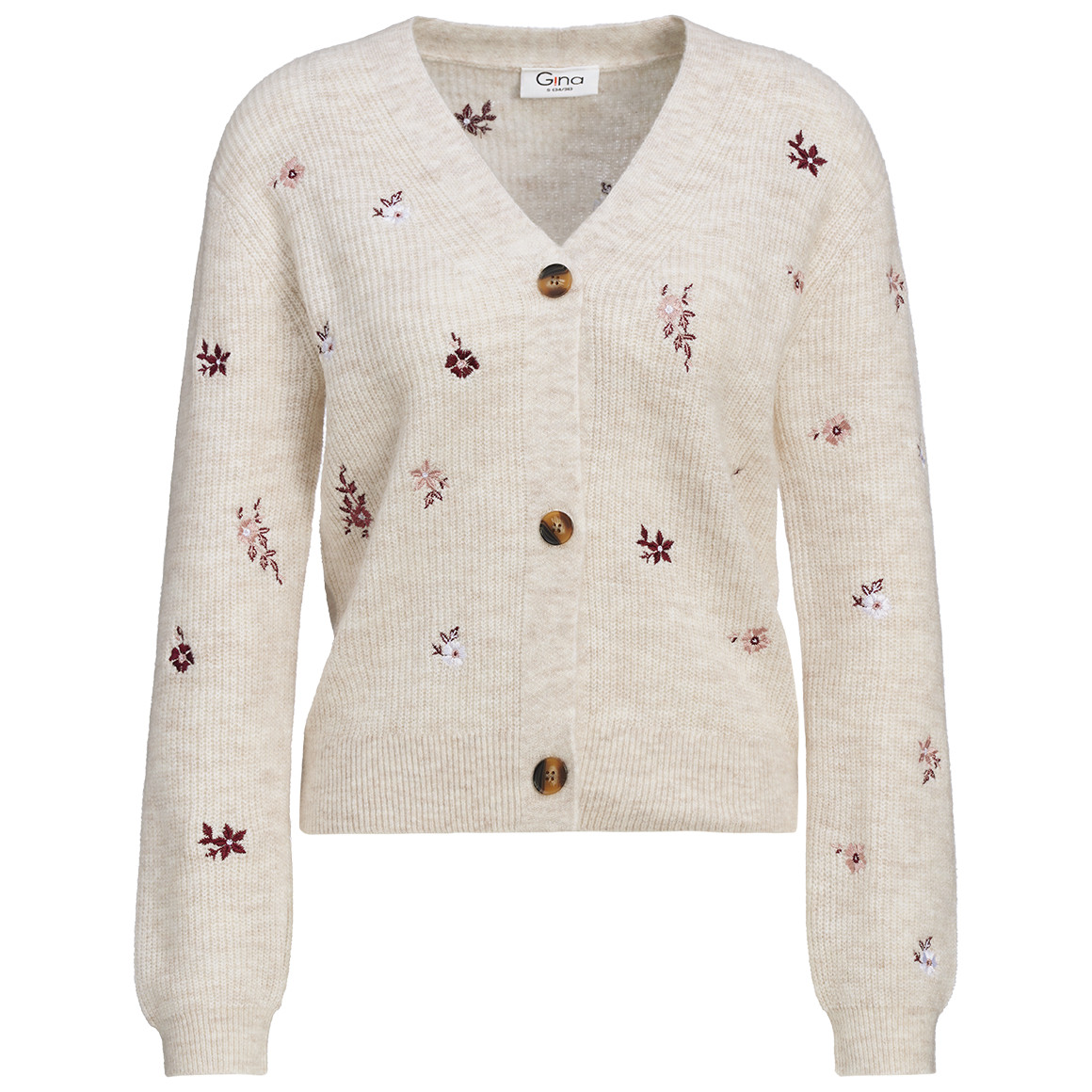 Damen Strickjacke mit Stickerei