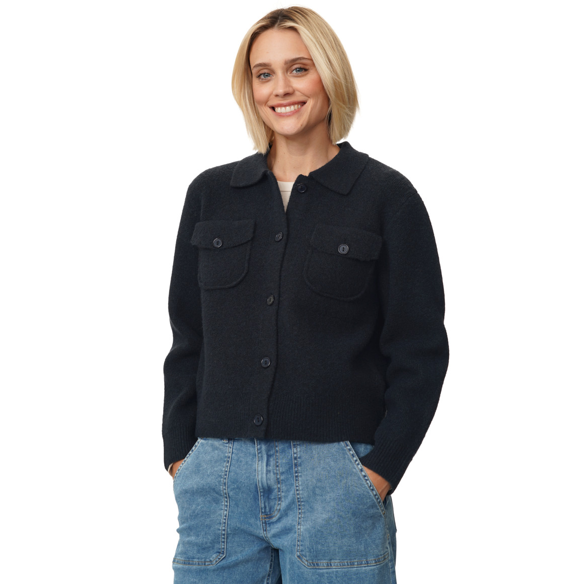 Damen Strickjacke mit Woll-Anteil