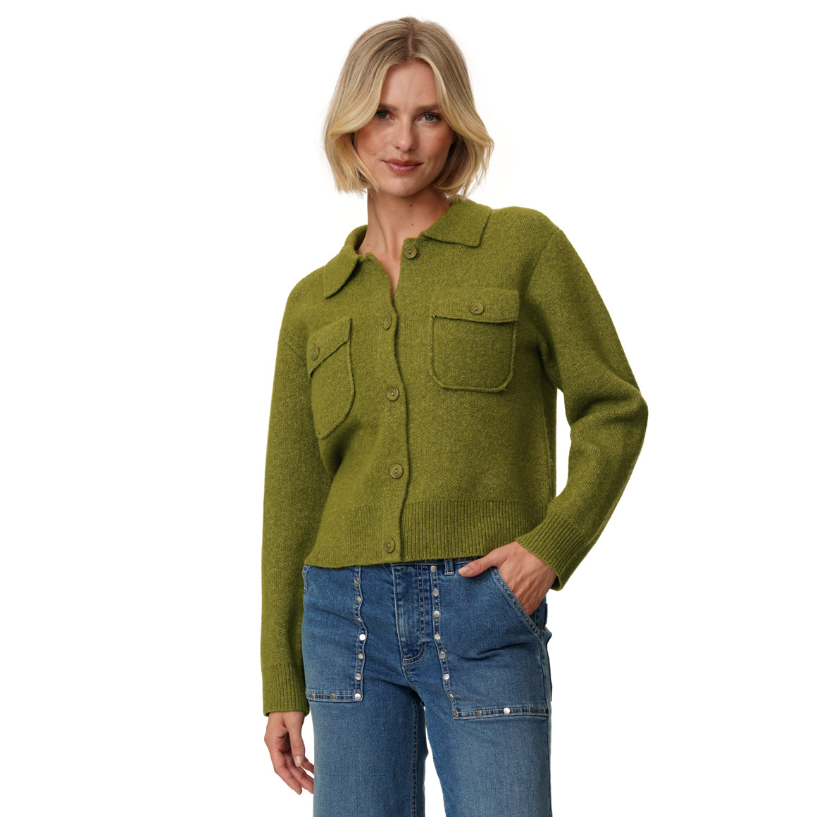 Damen Strickjacke mit Woll-Anteil