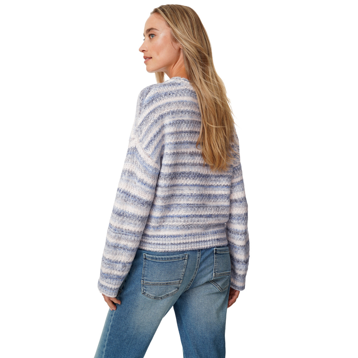 Damen Strickpullover in Multicolor-Optik