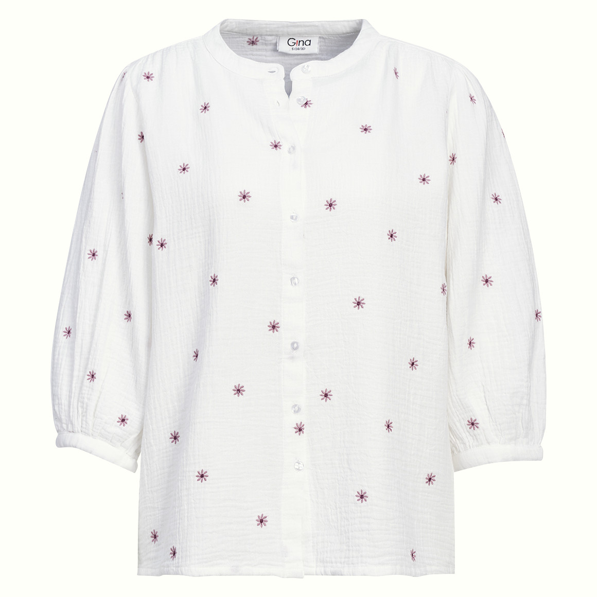 Damen Musselin-Bluse mit Stickerei