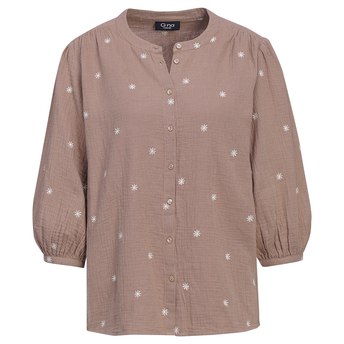 Damen Musselin-Bluse mit Stickerei