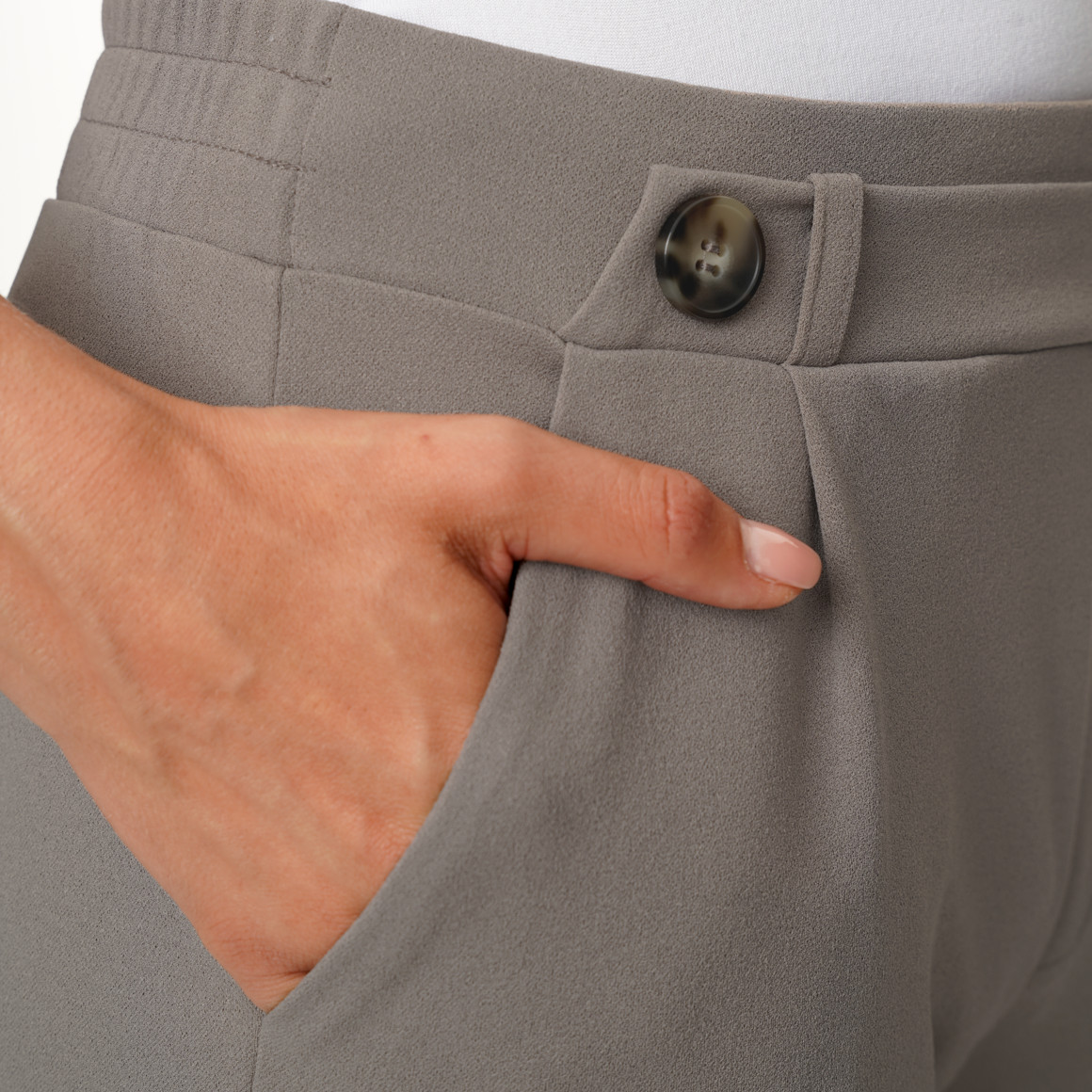Damen Wide-Leg-Hose mit Taschen