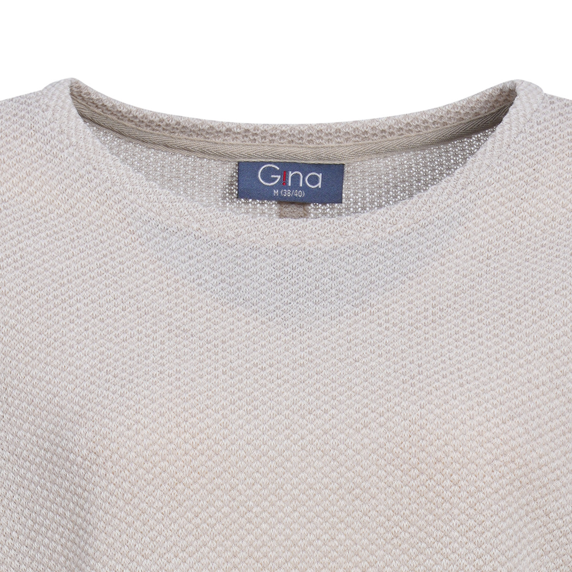 Dames-shirt met lange mouwen en siersnoeren