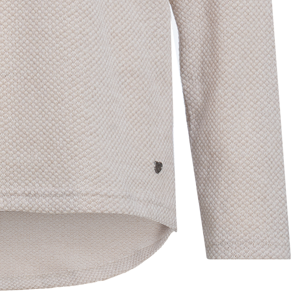Dames-shirt met lange mouwen en siersnoeren