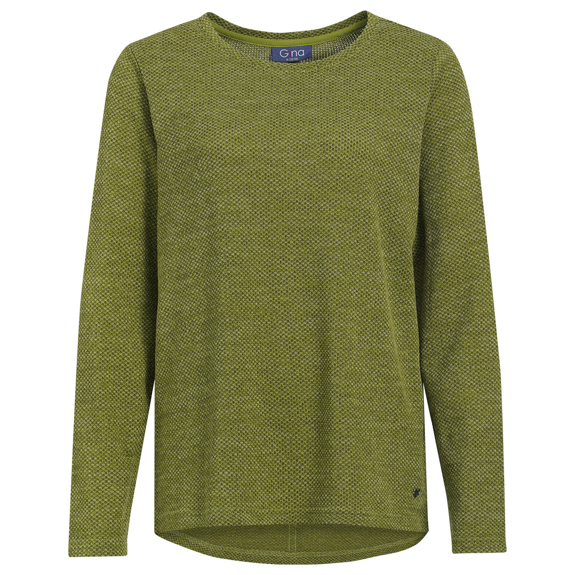 Damen Langarmshirt mit Zierknöpfen