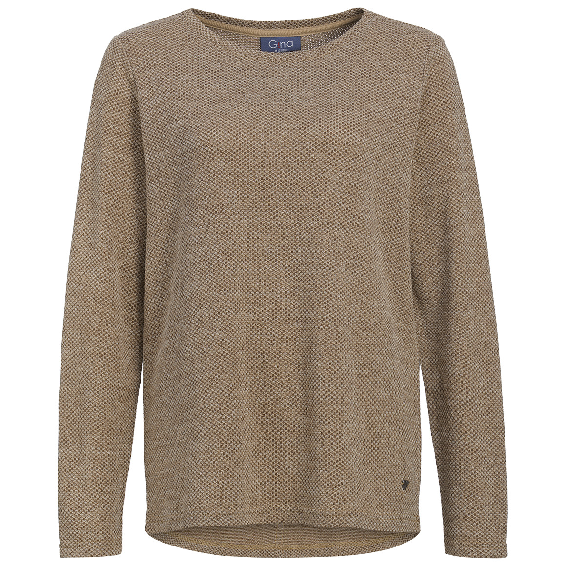 Dames-shirt met lange mouwen en sierknopen