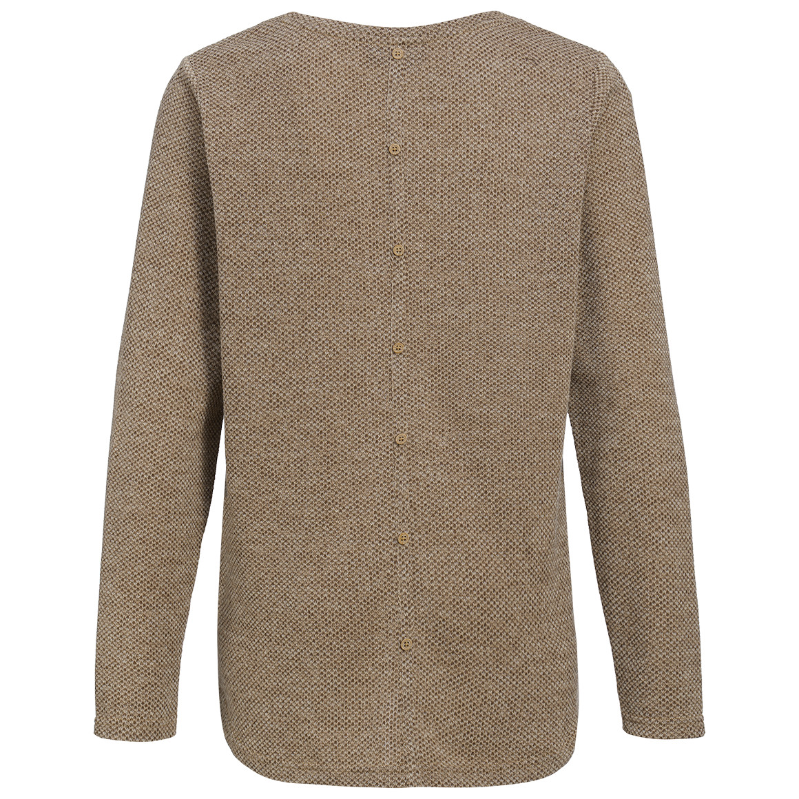 Dames-shirt met lange mouwen en sierknopen