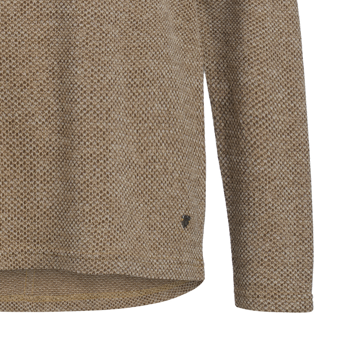 Dames-shirt met lange mouwen en sierknopen