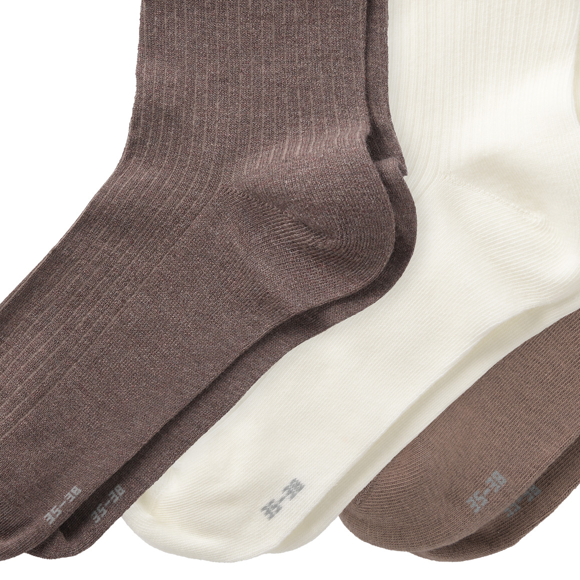 3 Paar Damen Socken mit Effektgarn