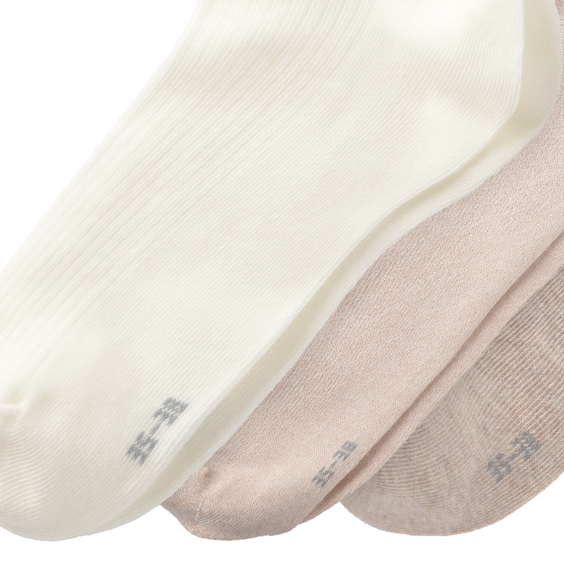 3 Paar Damen Socken mit Effektgarn