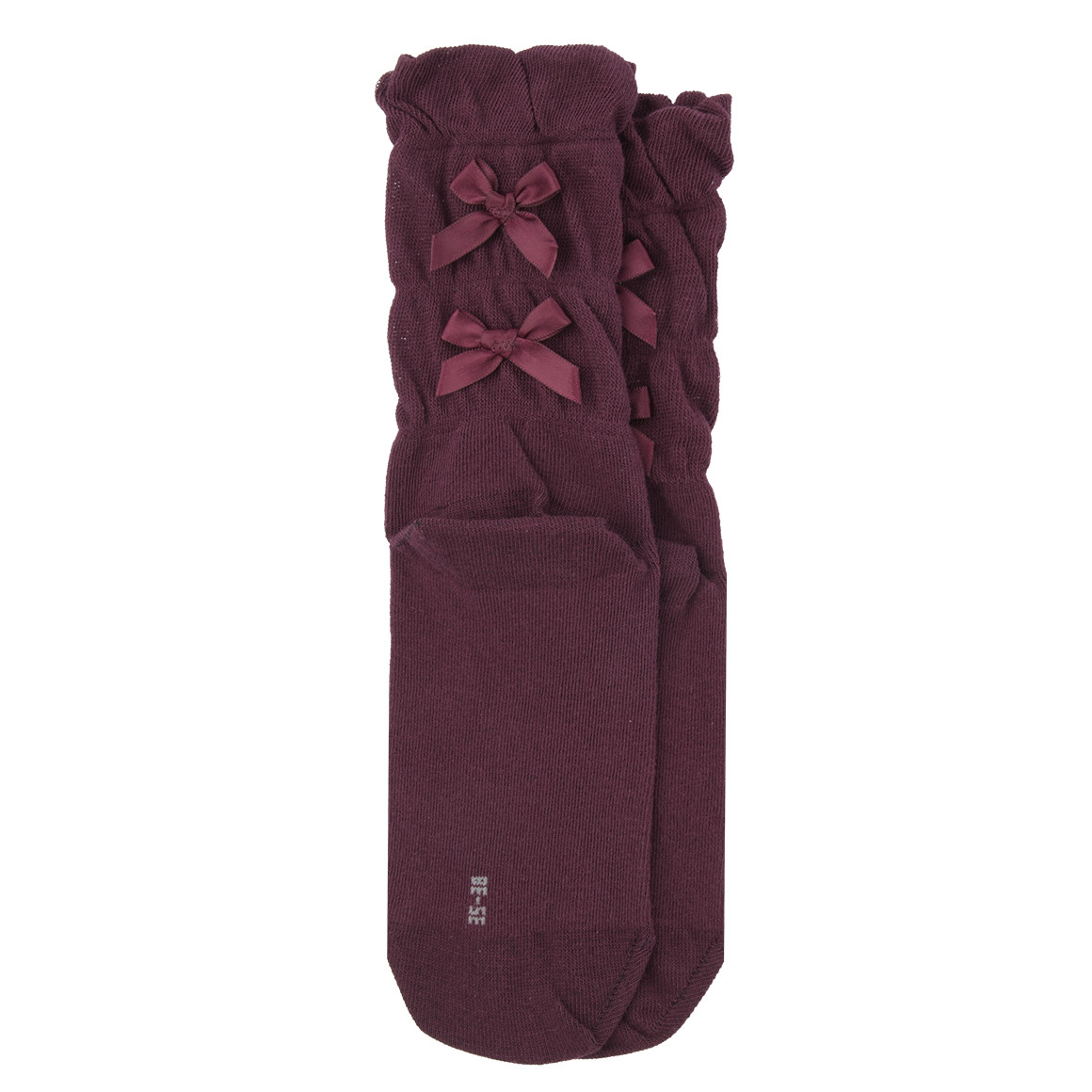 1 Paar Damen Socken mit Zierschleife