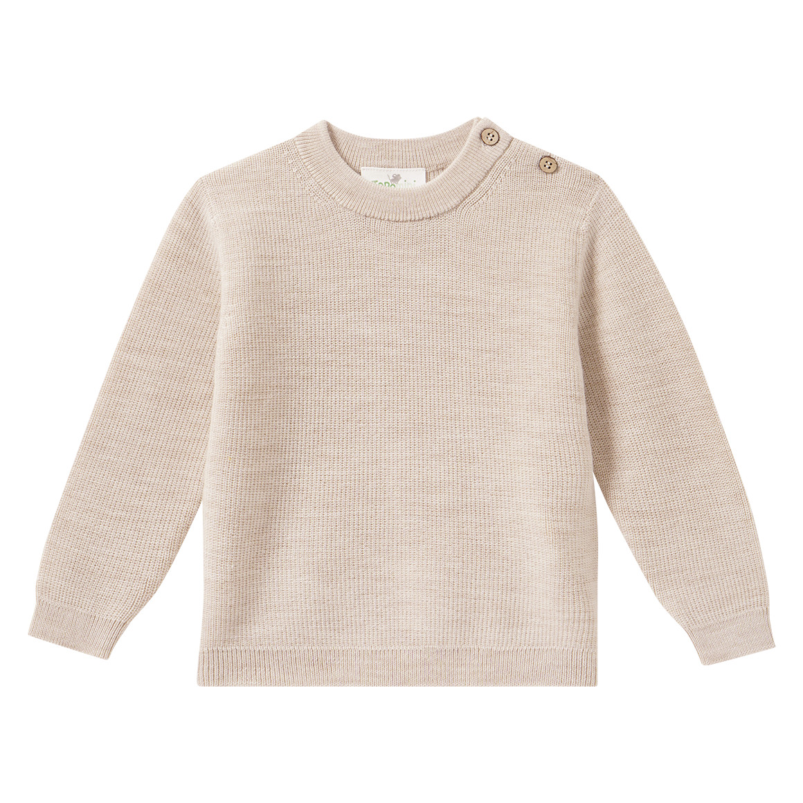 Baby Merino-Strickpullover unifarben
