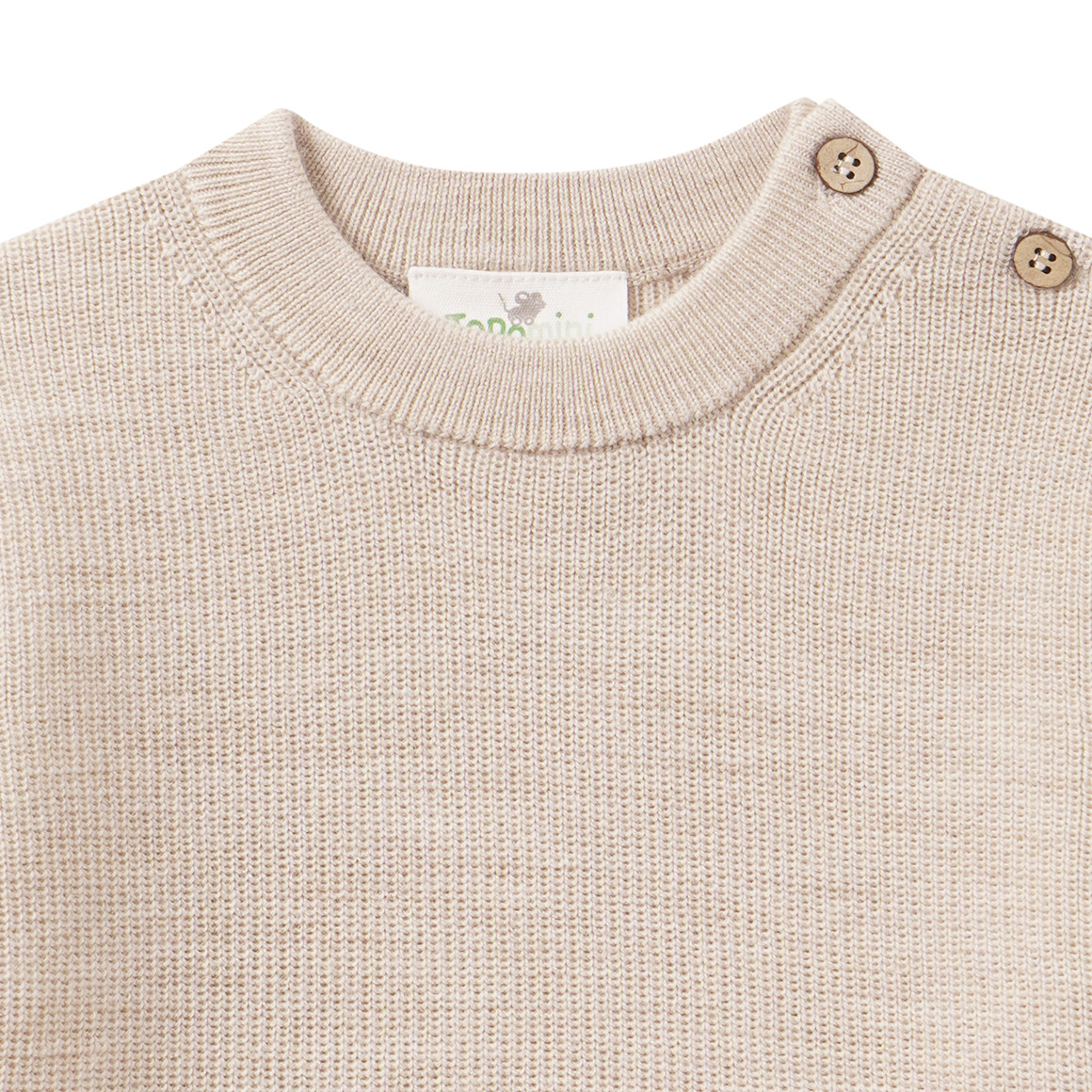 Baby Merino-Strickpullover unifarben
