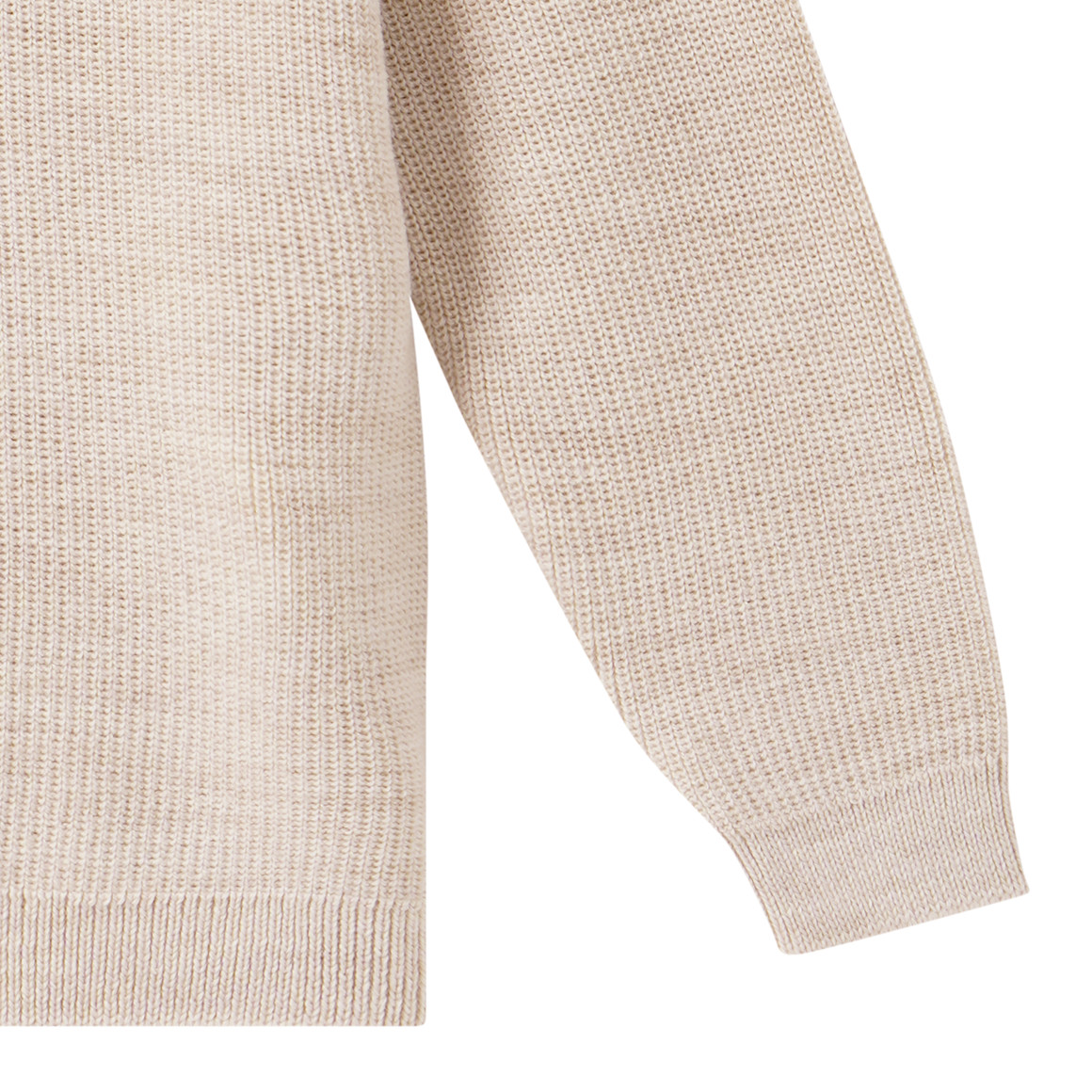 Baby Merino-Strickpullover unifarben