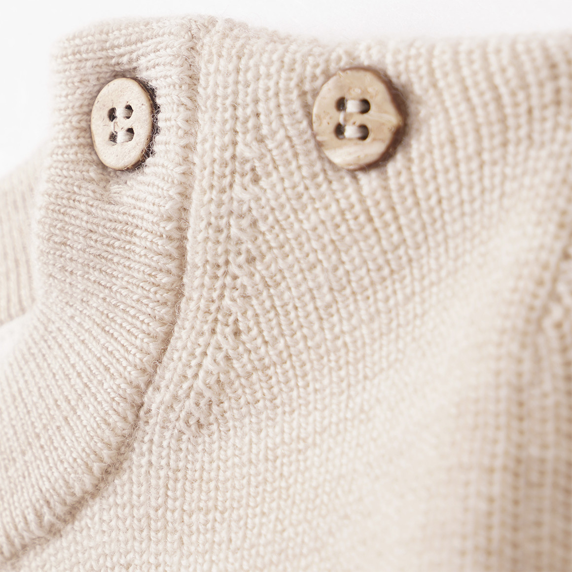 Baby Merino-Strickpullover unifarben