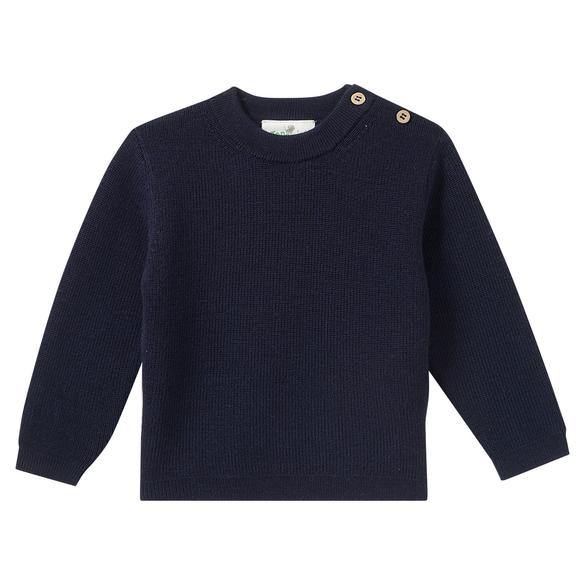 Baby Merino-Strickpullover unifarben