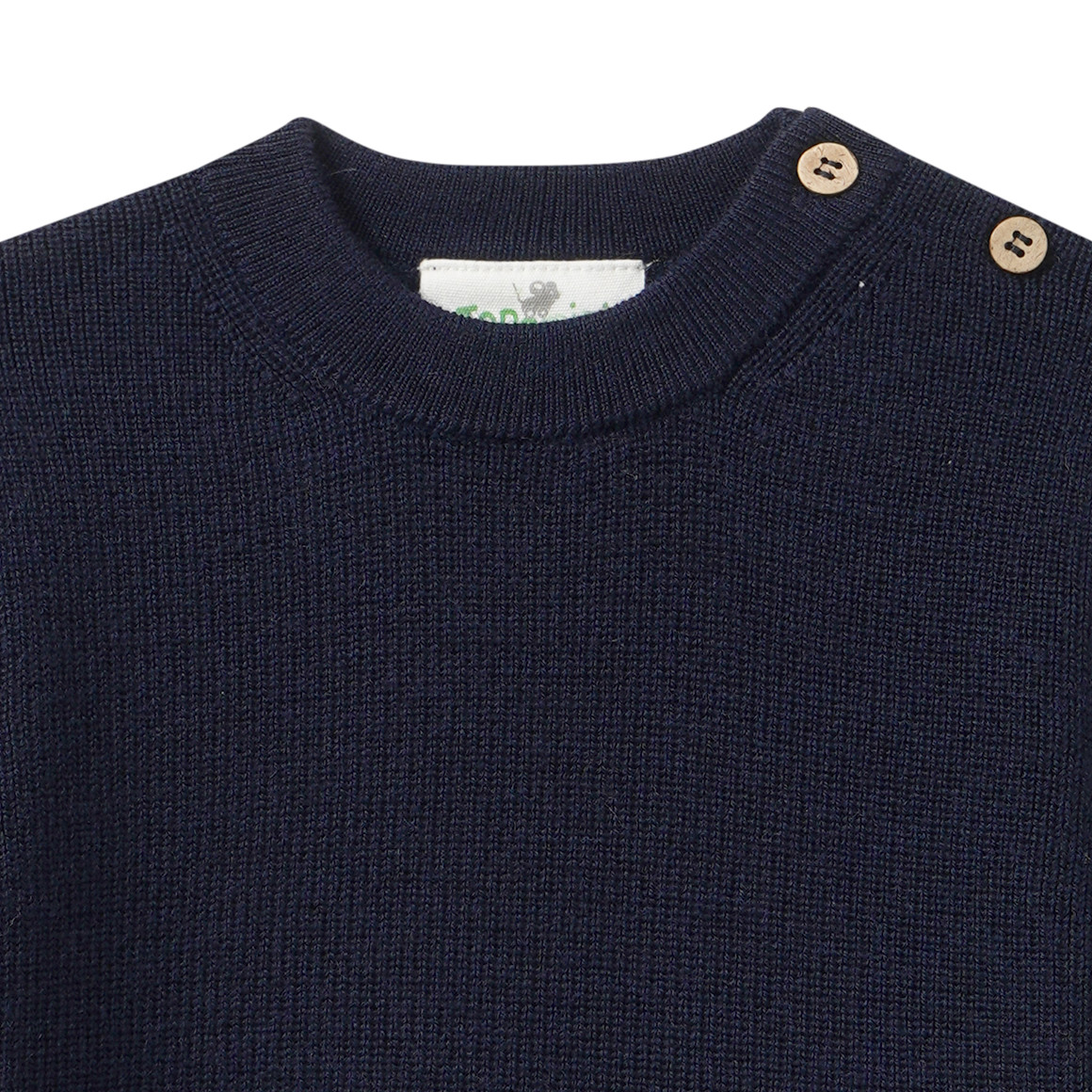 Baby Merino-Strickpullover unifarben