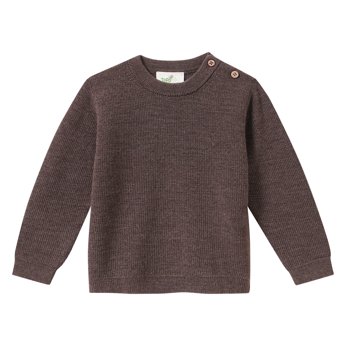 Baby Merino-Strickpullover unifarben