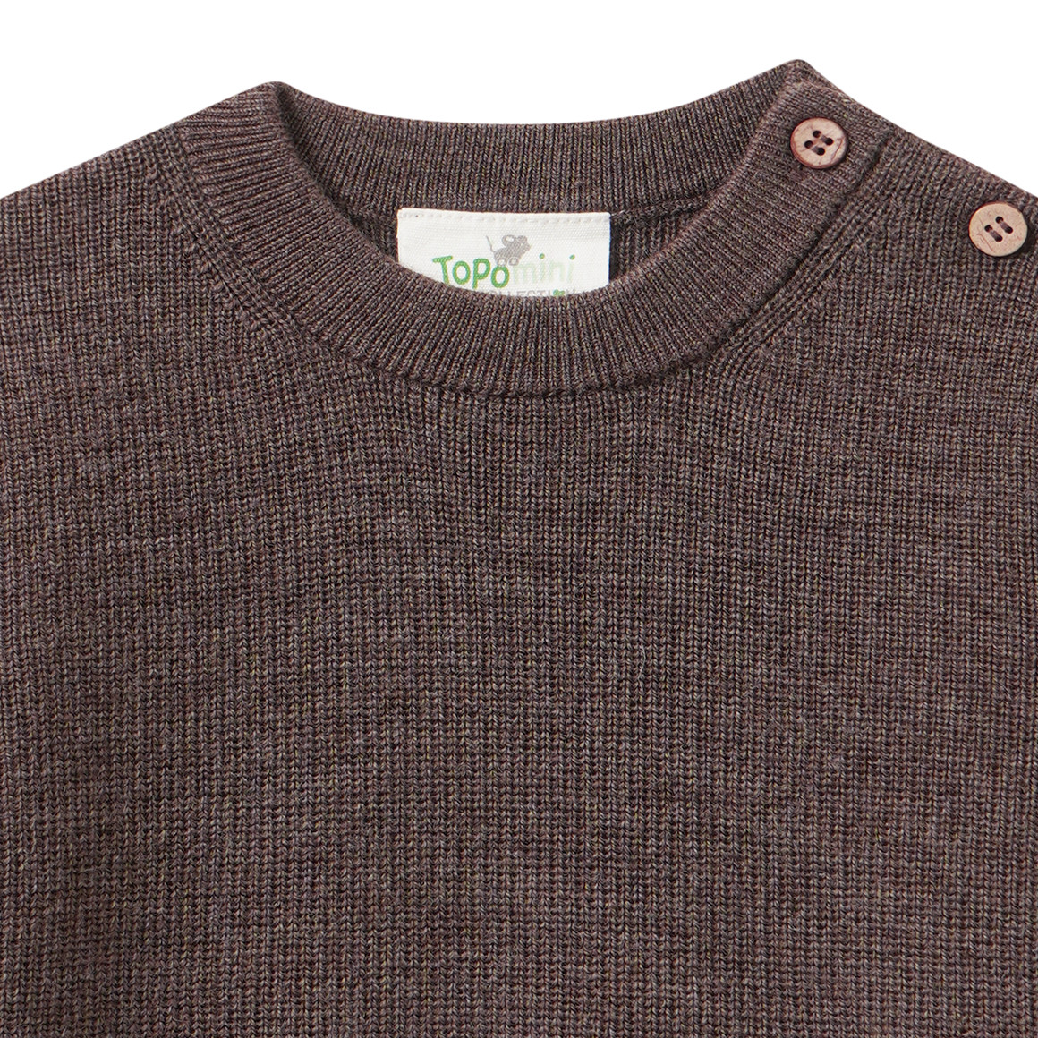 Baby Merino-Strickpullover unifarben