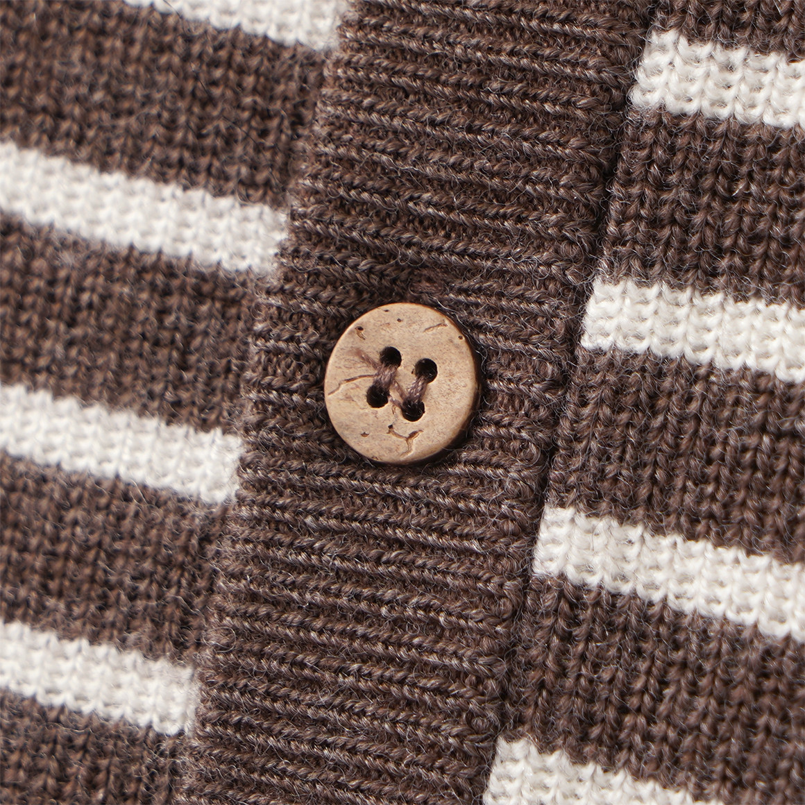 Baby Merino-Strickjacke mit Streifen