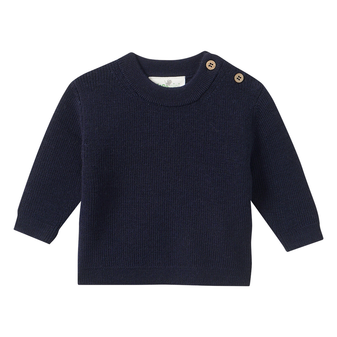 Newborn Merino-Strickpullover unifarben