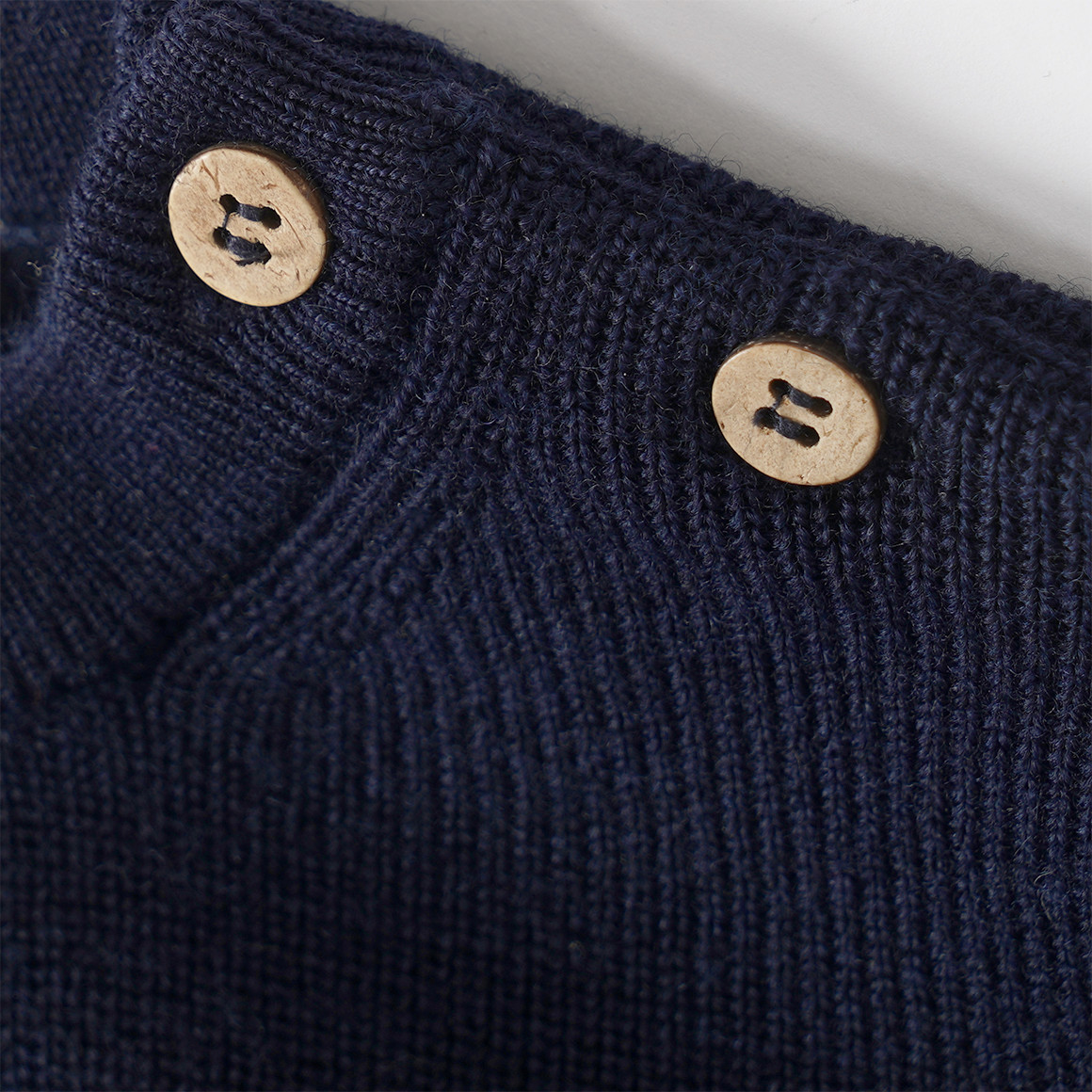 Newborn Merino-Strickpullover unifarben
