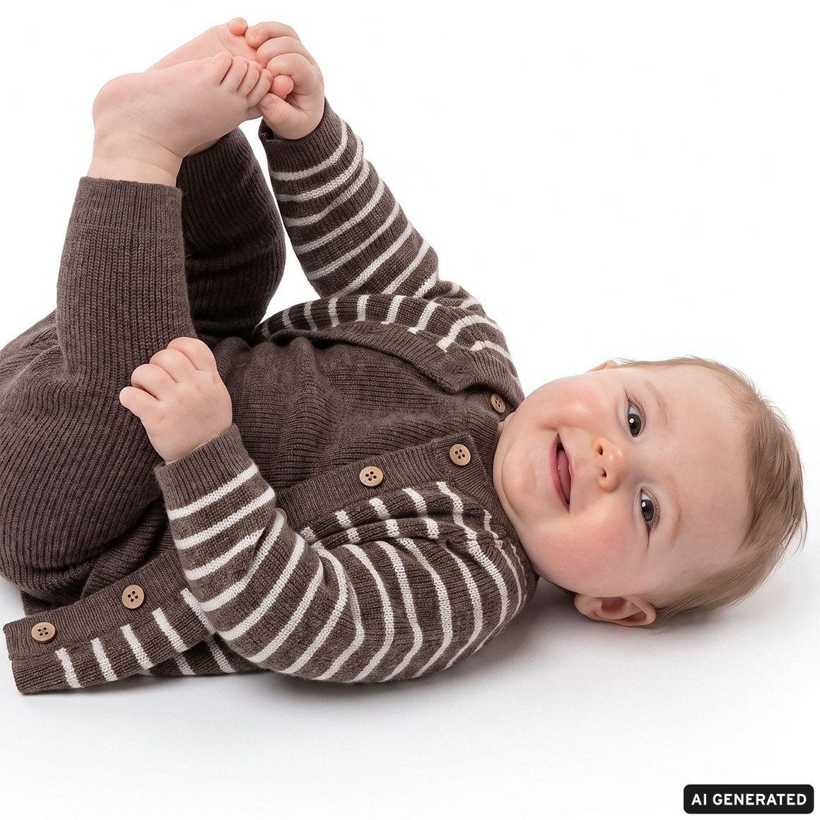 Newborn Merino-Strickhose unifarben